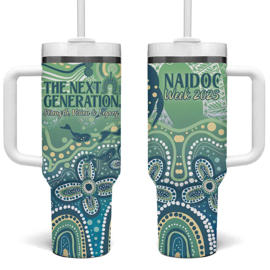 NAIDOC Week 2025 Tumbler With Handle Pastel Ocean Aboriginal Art