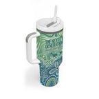 NAIDOC Week 2025 Tumbler With Handle Pastel Ocean Aboriginal Art
