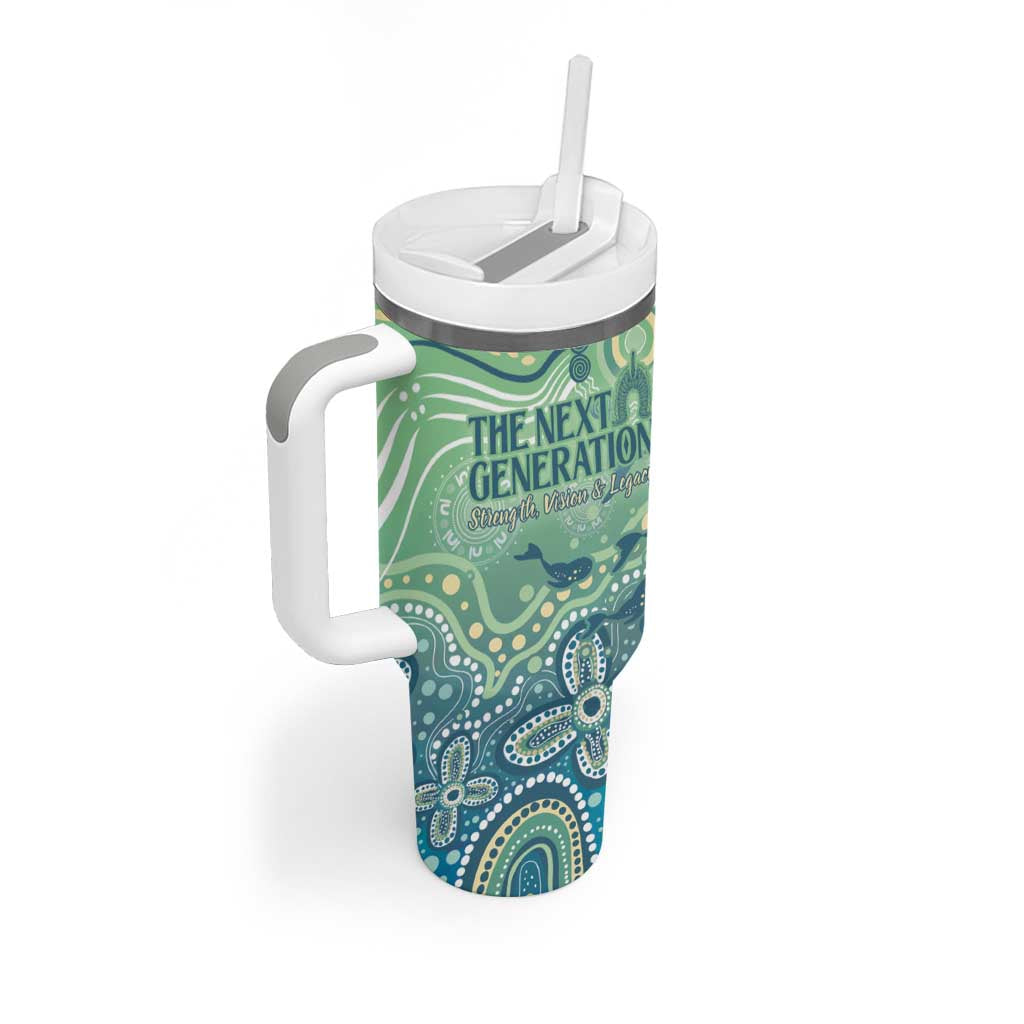 NAIDOC Week 2025 Tumbler With Handle Pastel Ocean Aboriginal Art