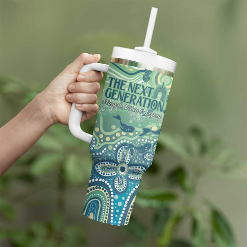 NAIDOC Week 2025 Tumbler With Handle Pastel Ocean Aboriginal Art
