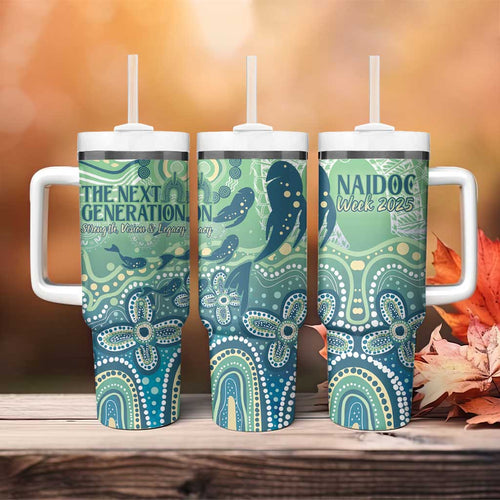 NAIDOC Week 2025 Tumbler With Handle Pastel Ocean Aboriginal Art