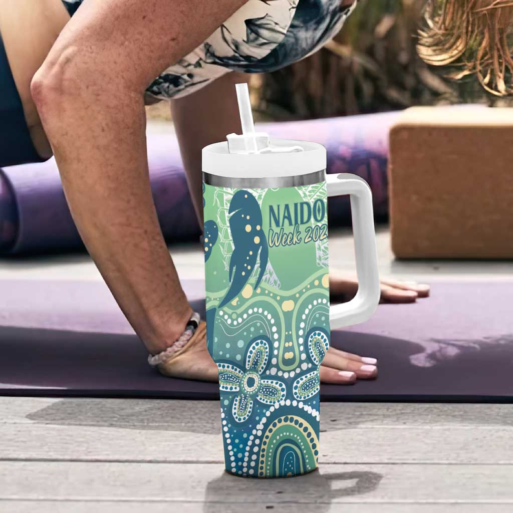 NAIDOC Week 2025 Tumbler With Handle Pastel Ocean Aboriginal Art