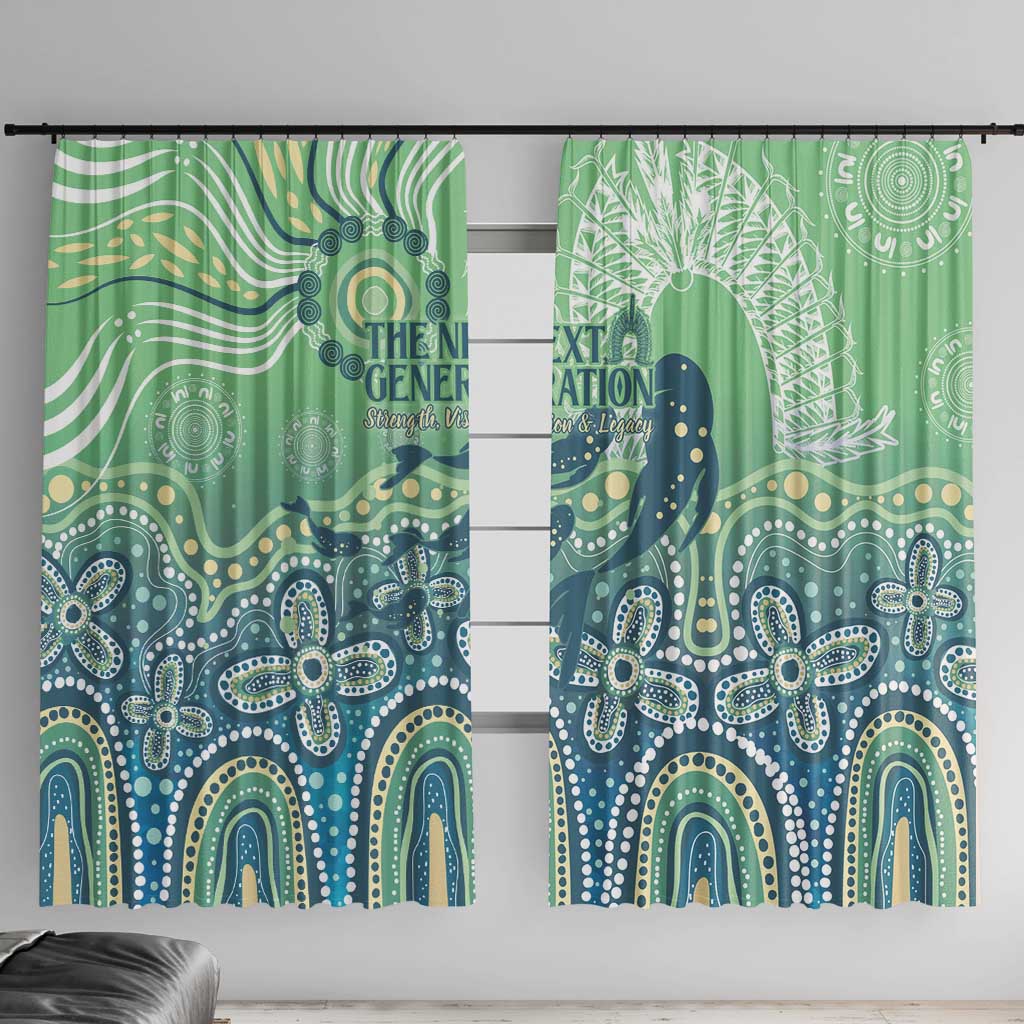 NAIDOC Week 2025 Window Curtain Pastel Ocean Aboriginal Art