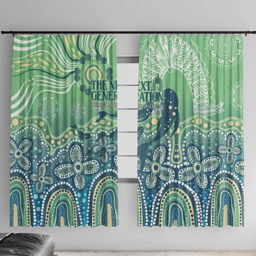 NAIDOC Week 2025 Window Curtain Pastel Ocean Aboriginal Art