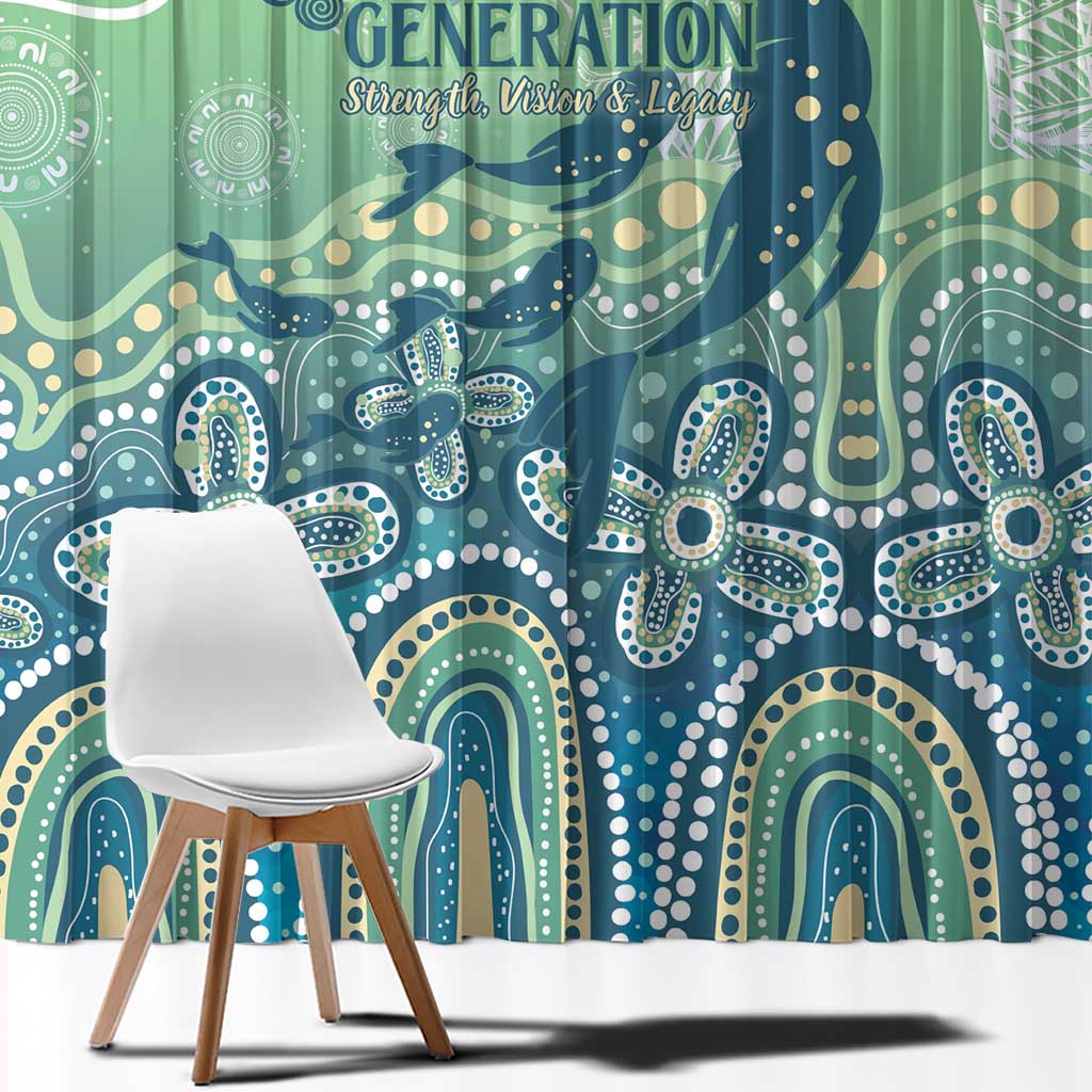 NAIDOC Week 2025 Window Curtain Pastel Ocean Aboriginal Art