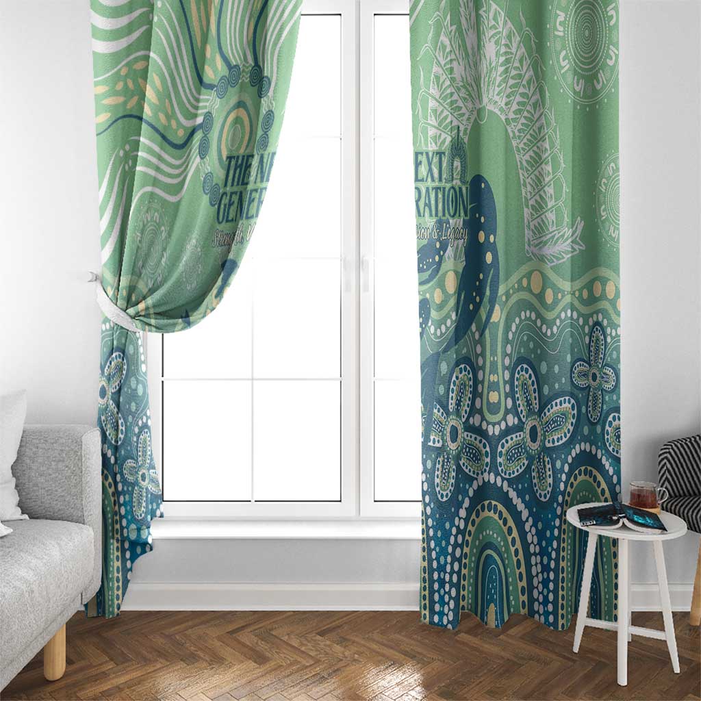 NAIDOC Week 2025 Window Curtain Pastel Ocean Aboriginal Art