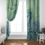 NAIDOC Week 2025 Window Curtain Pastel Ocean Aboriginal Art