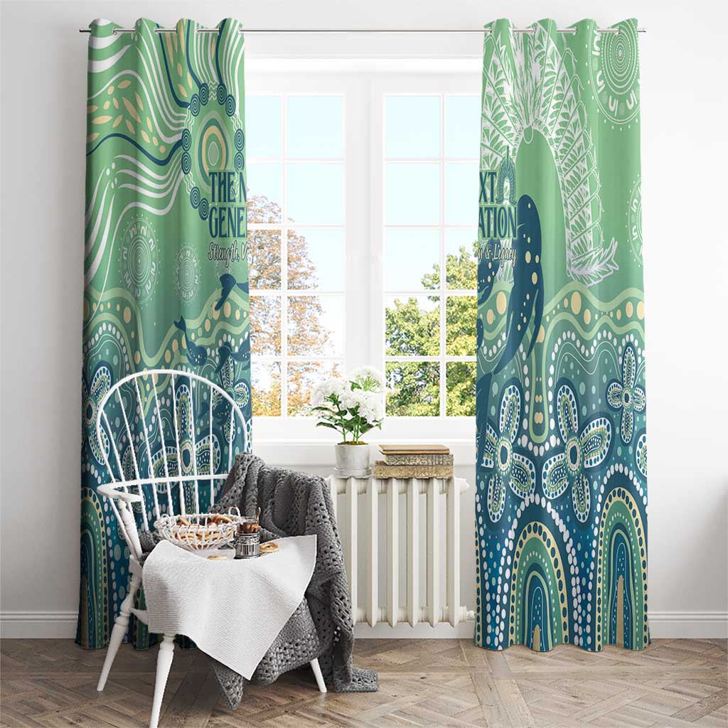 NAIDOC Week 2025 Window Curtain Pastel Ocean Aboriginal Art
