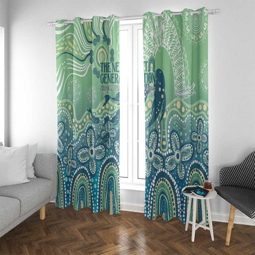 NAIDOC Week 2025 Window Curtain Pastel Ocean Aboriginal Art