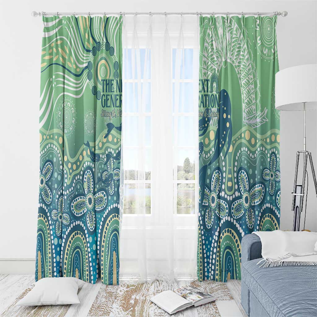 NAIDOC Week 2025 Window Curtain Pastel Ocean Aboriginal Art