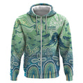 NAIDOC Week 2025 Zip Hoodie Pastel Ocean Aboriginal Art