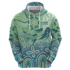 NAIDOC Week 2025 Zip Hoodie Pastel Ocean Aboriginal Art