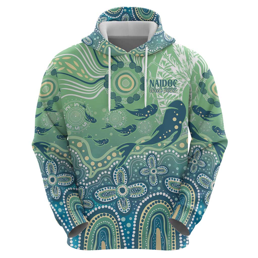 NAIDOC Week 2025 Zip Hoodie Pastel Ocean Aboriginal Art