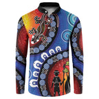 Honoring 50 Years NAIDOC Week 2025 Button Sweatshirt