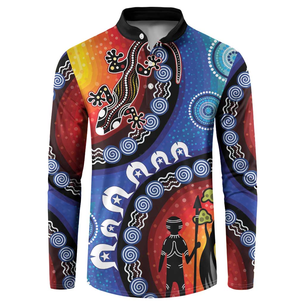 Honoring 50 Years NAIDOC Week 2025 Button Sweatshirt