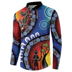 Honoring 50 Years NAIDOC Week 2025 Button Sweatshirt