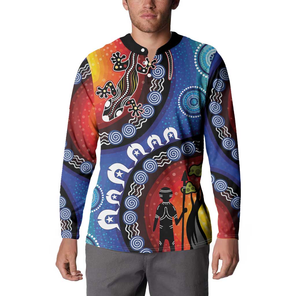Honoring 50 Years NAIDOC Week 2025 Button Sweatshirt
