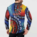 Honoring 50 Years NAIDOC Week 2025 Button Sweatshirt