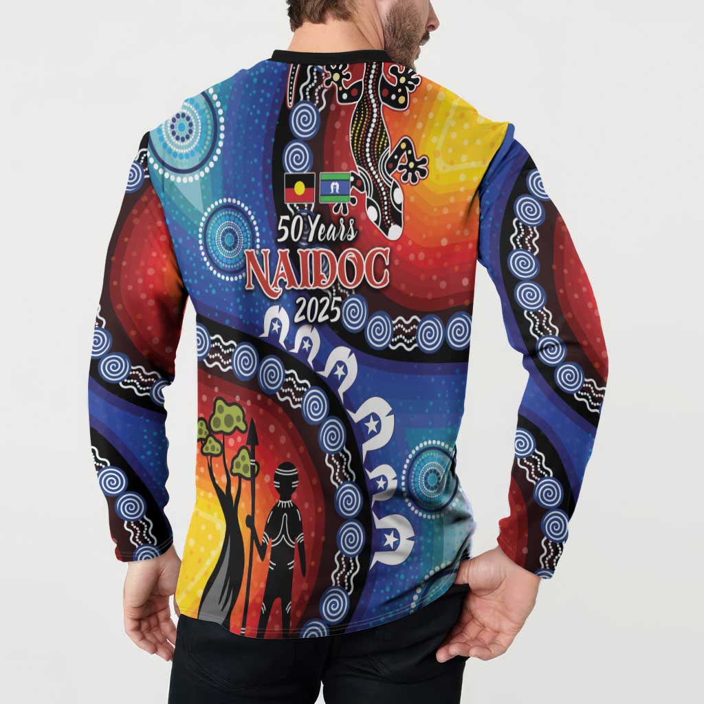 Honoring 50 Years NAIDOC Week 2025 Button Sweatshirt