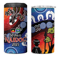 Honoring 50 Years NAIDOC Week 2025 4 in 1 Can Cooler Tumbler