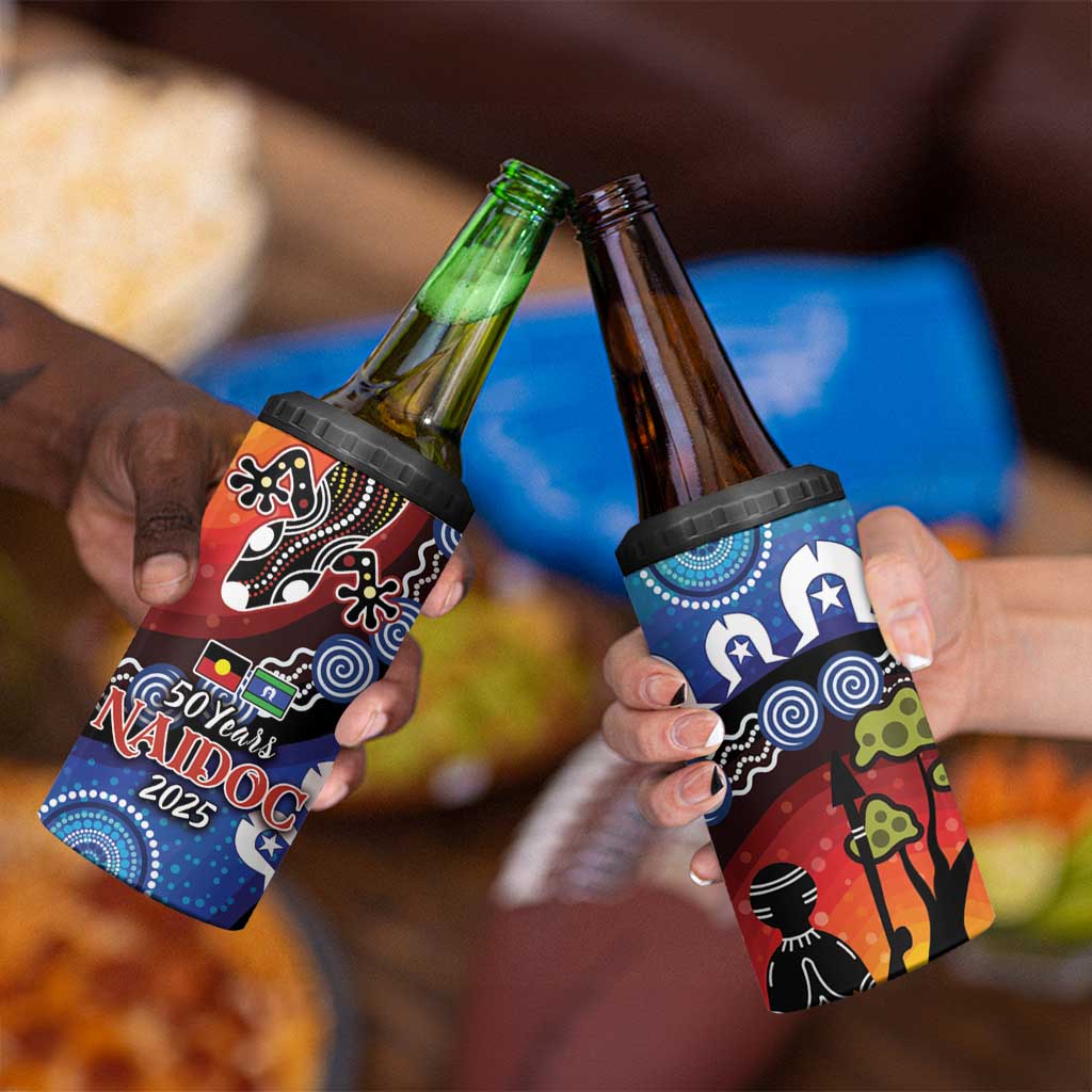 Honoring 50 Years NAIDOC Week 2025 4 in 1 Can Cooler Tumbler