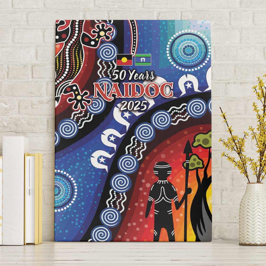 Honoring 50 Years NAIDOC Week 2025 Canvas Wall Art
