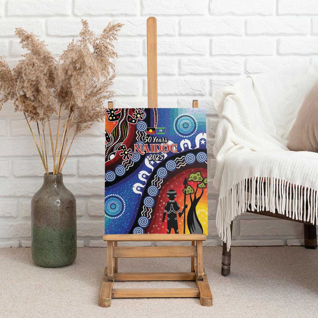 Honoring 50 Years NAIDOC Week 2025 Canvas Wall Art