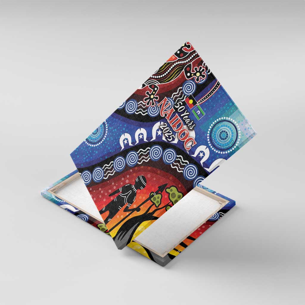 Honoring 50 Years NAIDOC Week 2025 Canvas Wall Art