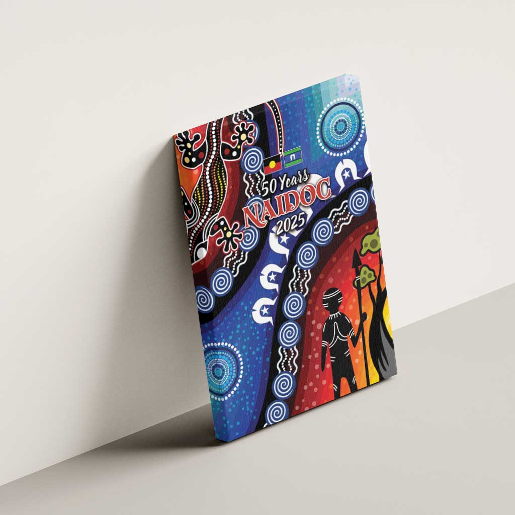 Honoring 50 Years NAIDOC Week 2025 Canvas Wall Art
