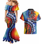 Honoring 50 Years NAIDOC Week 2025 Couples Matching Mermaid Dress and Hawaiian Shirt
