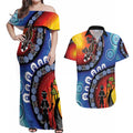 Honoring 50 Years NAIDOC Week 2025 Couples Matching Off Shoulder Maxi Dress and Hawaiian Shirt