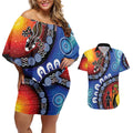 Honoring 50 Years NAIDOC Week 2025 Couples Matching Off Shoulder Short Dress and Hawaiian Shirt