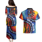 Honoring 50 Years NAIDOC Week 2025 Couples Matching Puletasi and Hawaiian Shirt