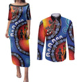 Honoring 50 Years NAIDOC Week 2025 Couples Matching Puletasi and Long Sleeve Button Shirt
