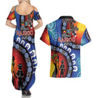 Honoring 50 Years NAIDOC Week 2025 Couples Matching Summer Maxi Dress and Hawaiian Shirt