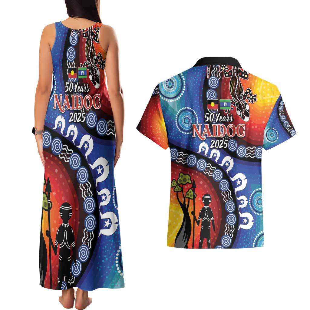 Honoring 50 Years NAIDOC Week 2025 Couples Matching Tank Maxi Dress and Hawaiian Shirt