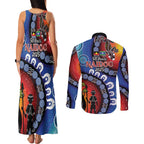 Honoring 50 Years NAIDOC Week 2025 Couples Matching Tank Maxi Dress and Long Sleeve Button Shirt
