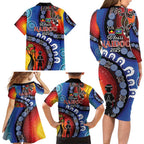 Honoring 50 Years NAIDOC Week 2025 Family Matching Long Sleeve Bodycon Dress and Hawaiian Shirt