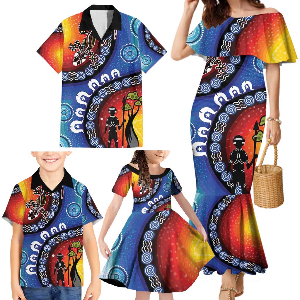 Honoring 50 Years NAIDOC Week 2025 Family Matching Mermaid Dress and Hawaiian Shirt