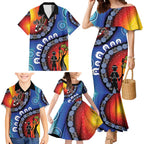 Honoring 50 Years NAIDOC Week 2025 Family Matching Mermaid Dress and Hawaiian Shirt