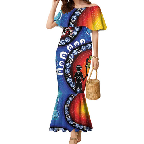 Honoring 50 Years NAIDOC Week 2025 Family Matching Mermaid Dress and Hawaiian Shirt