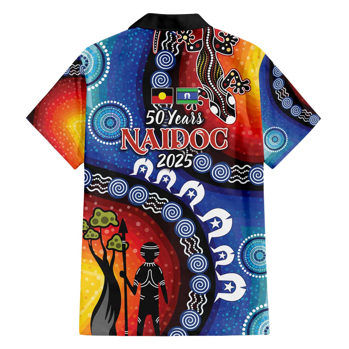 Honoring 50 Years NAIDOC Week 2025 Family Matching Off The Shoulder Long Sleeve Dress and Hawaiian Shirt