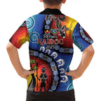 Honoring 50 Years NAIDOC Week 2025 Family Matching Off Shoulder Maxi Dress and Hawaiian Shirt