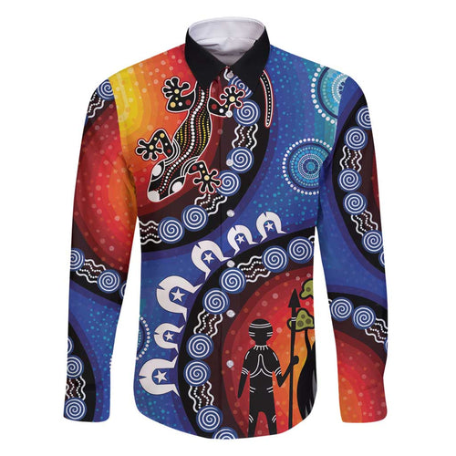 Honoring 50 Years NAIDOC Week 2025 Family Matching Off Shoulder Short Dress and Hawaiian Shirt