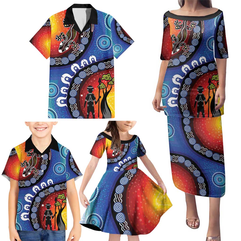 Honoring 50 Years NAIDOC Week 2025 Family Matching Puletasi and Hawaiian Shirt