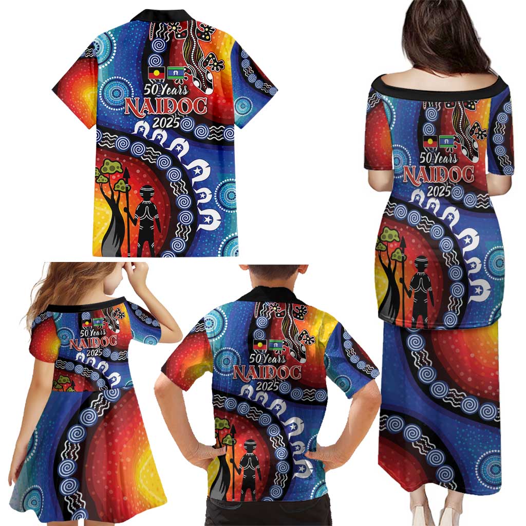 Honoring 50 Years NAIDOC Week 2025 Family Matching Puletasi and Hawaiian Shirt