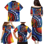 Honoring 50 Years NAIDOC Week 2025 Family Matching Puletasi and Hawaiian Shirt