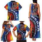 Honoring 50 Years NAIDOC Week 2025 Family Matching Tank Maxi Dress and Hawaiian Shirt