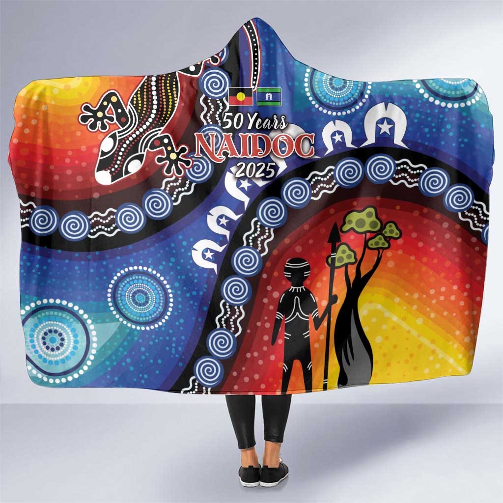 Honoring 50 Years NAIDOC Week 2025 Hooded Blanket
