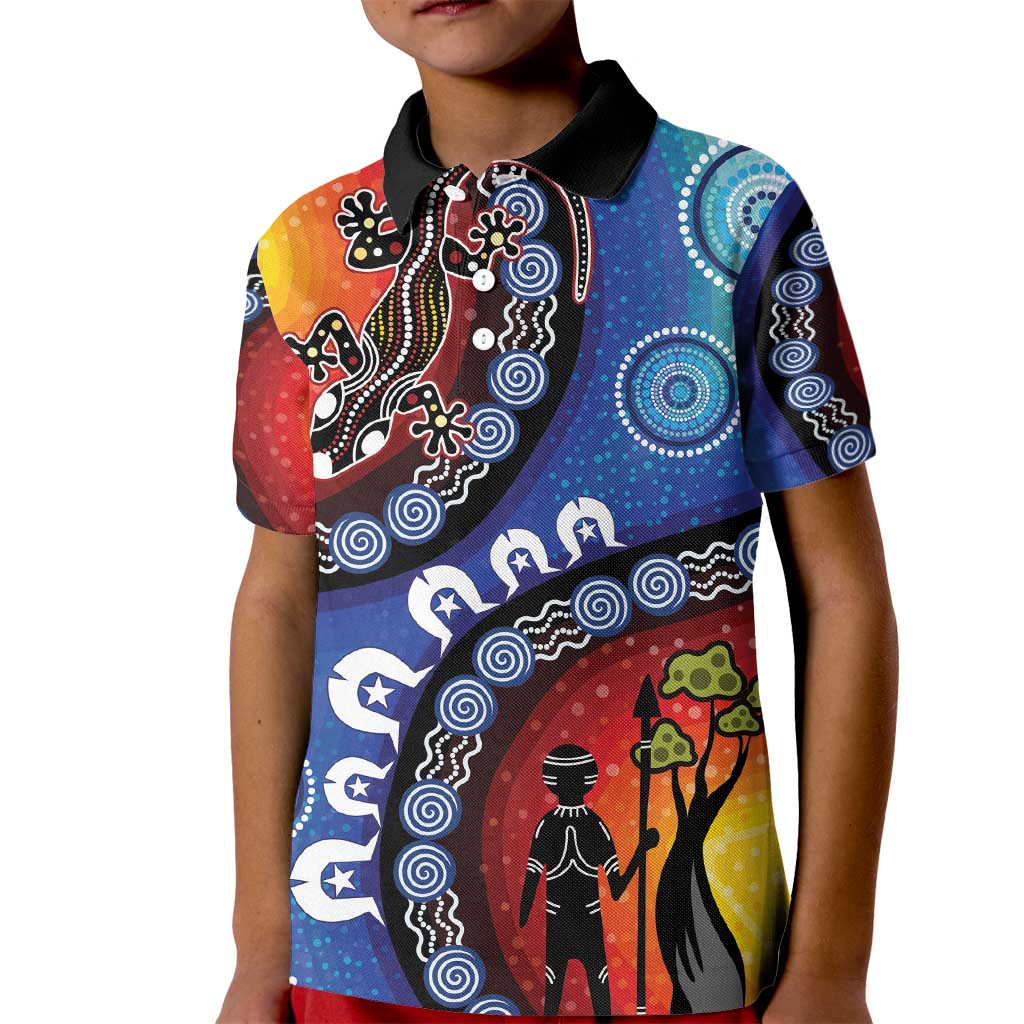 Honoring 50 Years NAIDOC Week 2025 Kid Polo Shirt